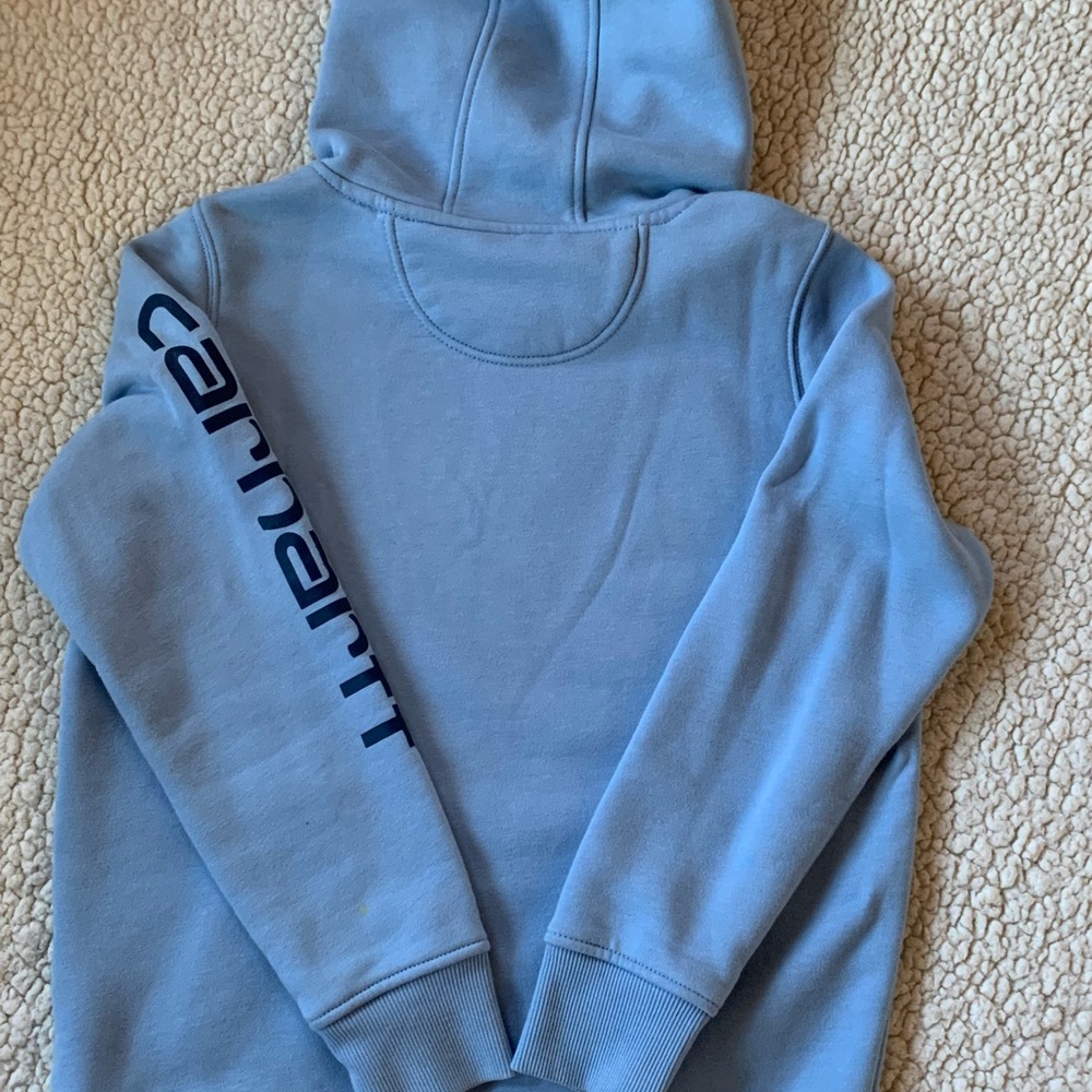Carhartt Women’s Light Blue Hoodie - Picture 4 of 4